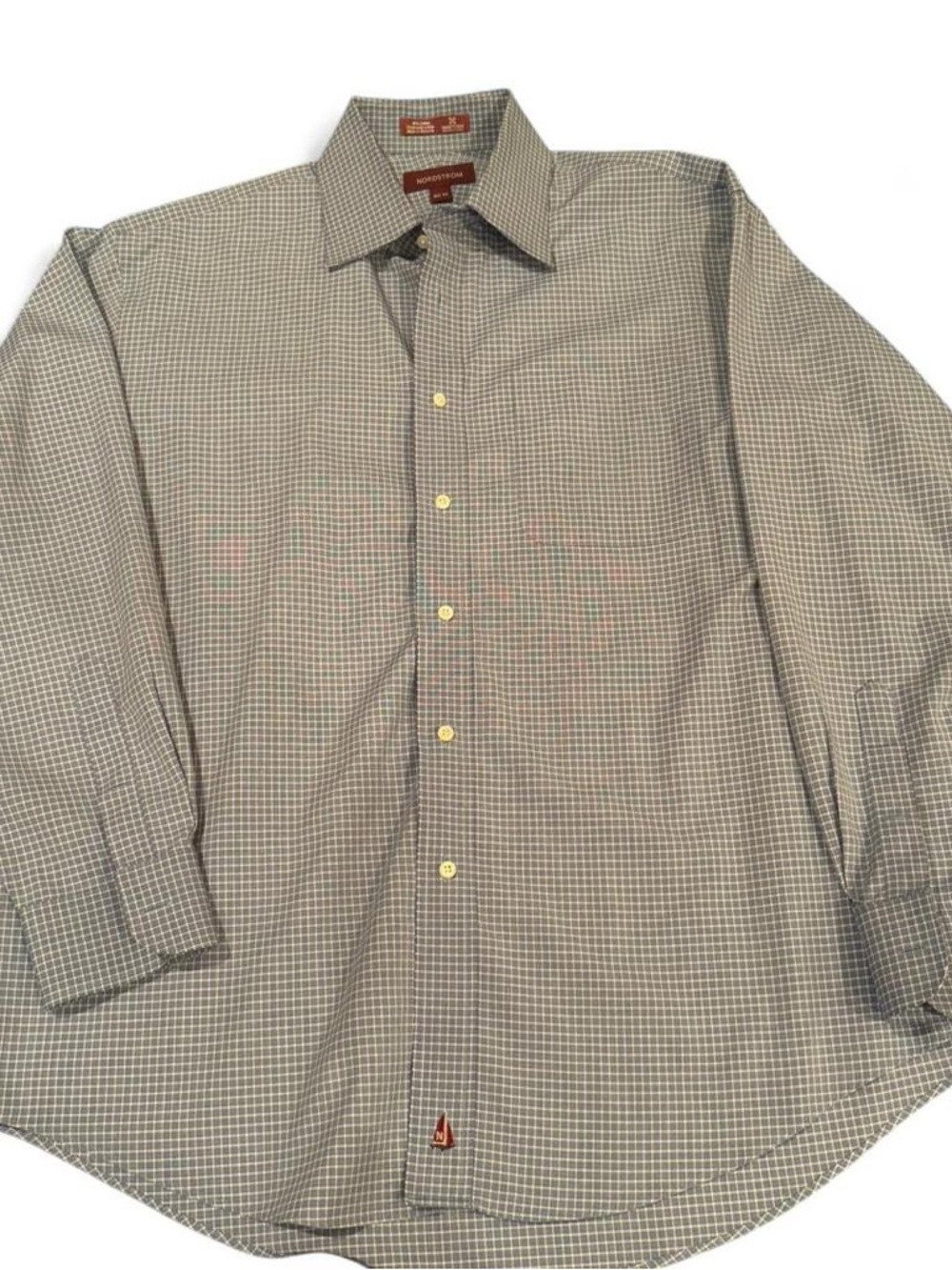 Nordstrom Men's Blue Check Dress Shirt